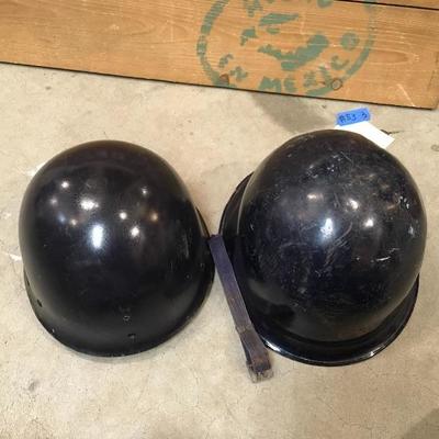 Lot 53  1950's Metal military helmet 