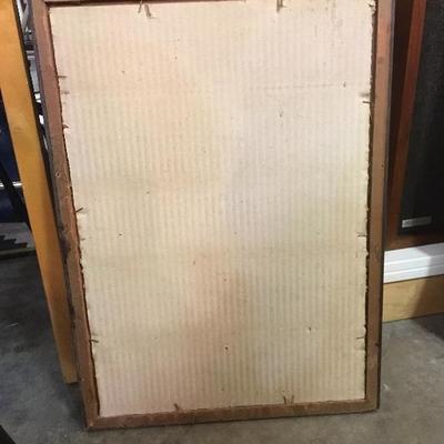 Lot 61  Northern Pacific Railway Antique Framed "Old Faithful" Painting