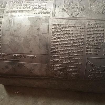 Lot 62  Seattle PI Cast Iron Newspaper Mold