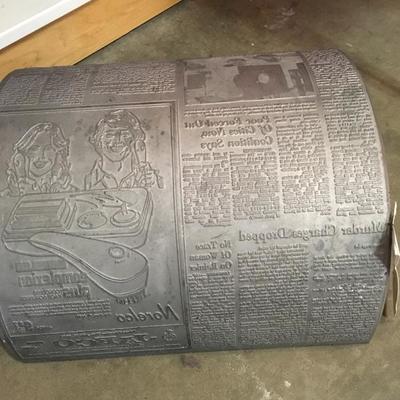 Lot 62  Seattle PI Cast Iron Newspaper Mold