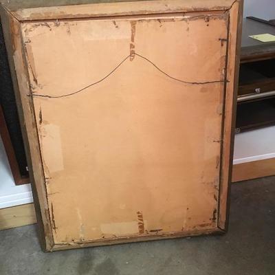 Lot 63  1953 Framed Calendar in gold gilded frame