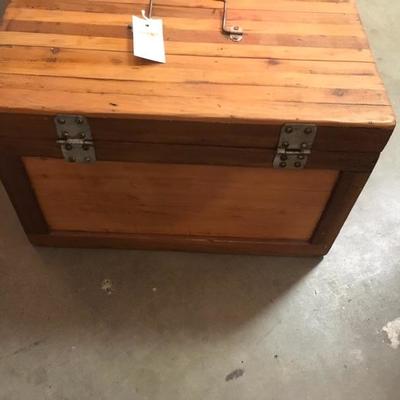 Lot 65  Vintage wood inlay box