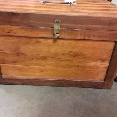 Lot 65  Vintage wood inlay box