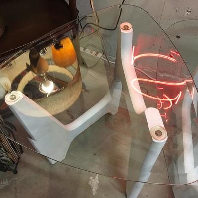 Lot 66    set of Noguchi Mid Century "guitar pic" coffee and 2 side/end tables