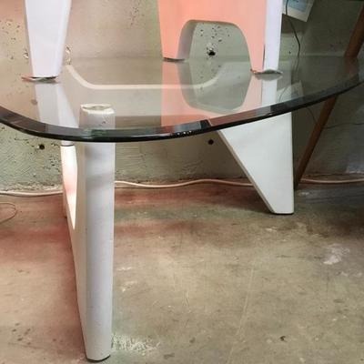 Lot 66    set of Noguchi Mid Century "guitar pic" coffee and 2 side/end tables