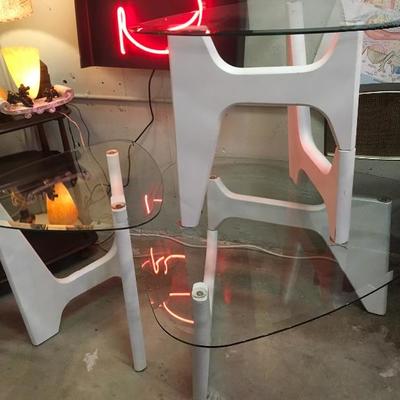 Lot 66    set of Noguchi Mid Century "guitar pic" coffee and 2 side/end tables