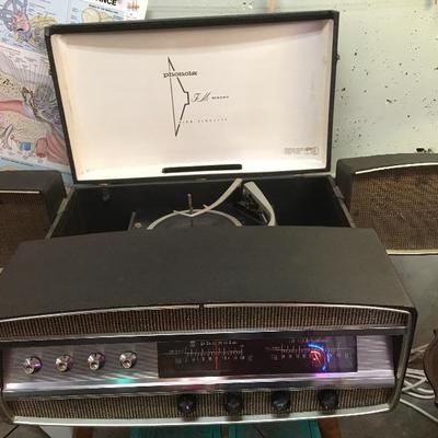 Lot 68  Mid Century Modern danish Phonola Record Player and Stereo