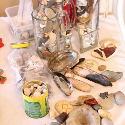 Lot 13 Sea Glass, Rocks, Driftwood