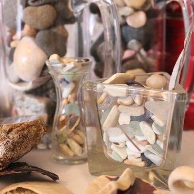 Lot 13 Sea Glass, Rocks, Driftwood