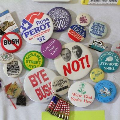 Lot 41 Political Buttons & More