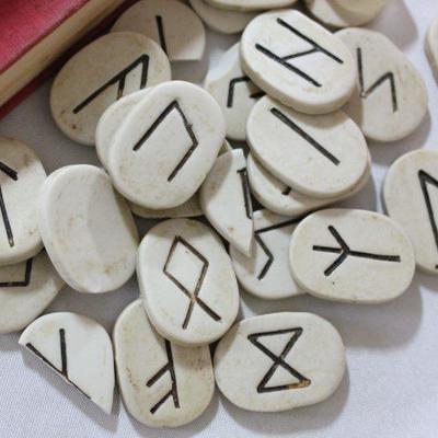 Lot 43 Rune Books and Stones