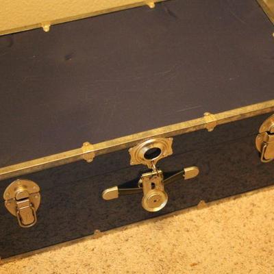 Lot 50 Blue Vintage Metal Trunk