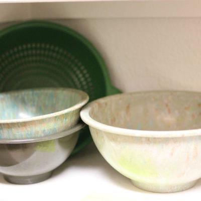 Lot 72 Texas Ware Green Bowls