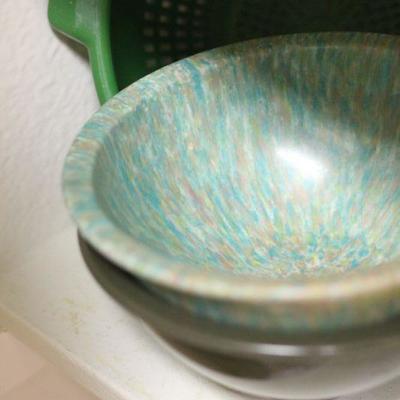 Lot 72 Texas Ware Green Bowls