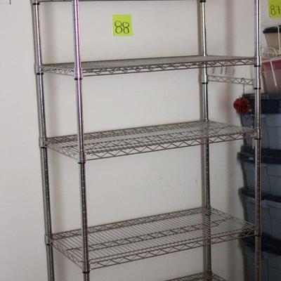 Lot 88 Rolling Storage Shelving Unit