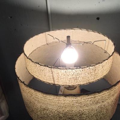 Lot 76  Awesome Mid Century Lamp including period Lamp Shade