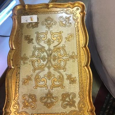 Lot 79   "Made in Italy" Gold Side table