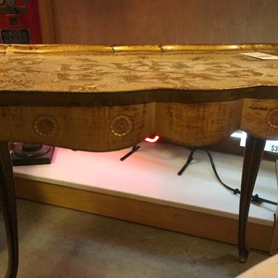 Lot 79   "Made in Italy" Gold Side table