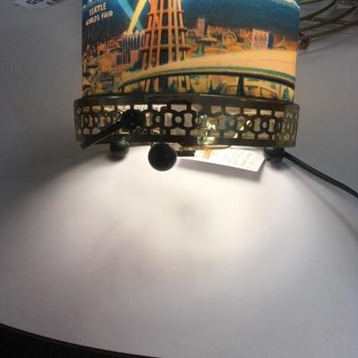 Lot 84  Seattle World's Fair 1964 rotating table Lamp