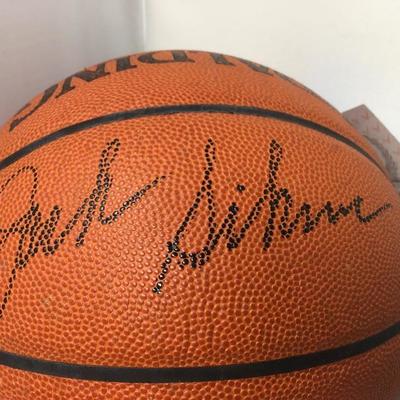 Lot 96  Gary Payton and Jack Sikma signed NBA basketball