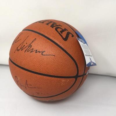 Lot 96  Gary Payton and Jack Sikma signed NBA basketball
