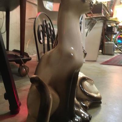Lot 99  Very cool Mid-Century lighted Siamese Cat Lamp