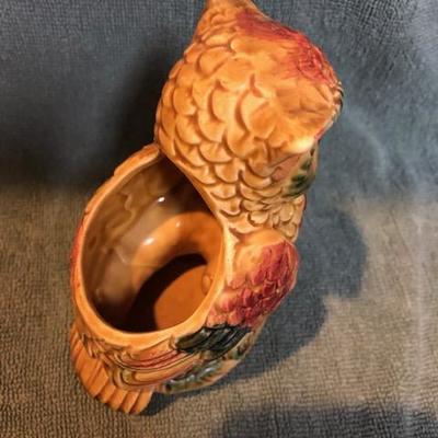 Vintage Ceramic Owl Planter