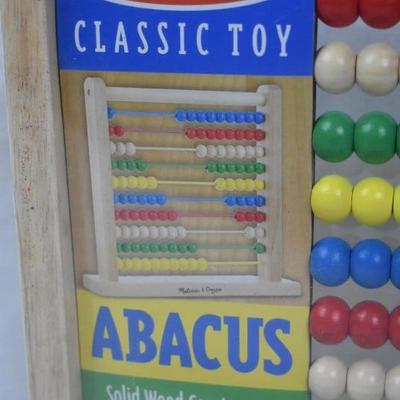 Melissa & Doug Abacus Classic Wooden Toy, $16 Retail - New
