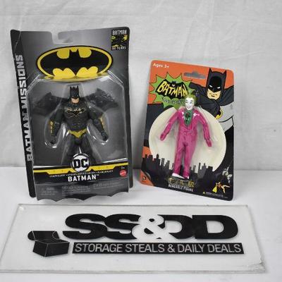 2 Batman Toys: Stealth Glider Action Figure AND The Joker 1966, $23 Retail - New