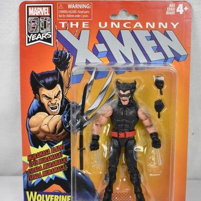 Qty 2 Marvel X-Men Toys: Retro Action Figure ICEMAN & WOLVERINE - New