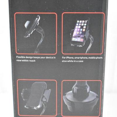 Macally Car Cell Phone Cup Holder Mount, $25 Retail - New