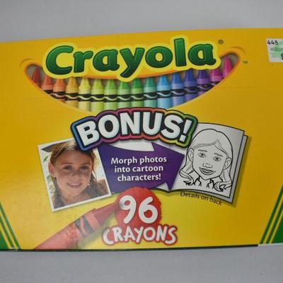 4 pc Kids Toys: TomyTIme, Frozen Cards, Crayola 96 Count, Bulletin Board - New