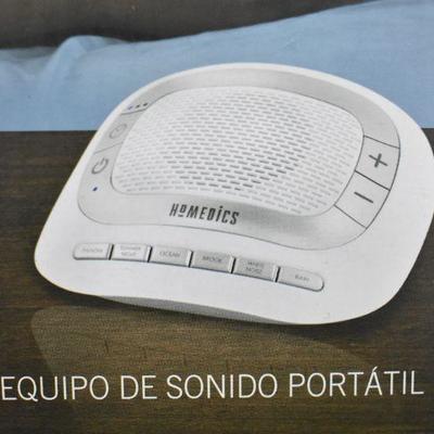 HoMedics Sound Spa Rejuvenate Portable Sound Machine,SS-2025, $20 Retail - New