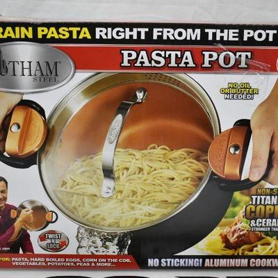 Pasta Pot by Gotham Steel. Copper & Ceramic, $30 Retail - New