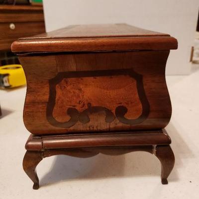 2 Vintage Wood Boxes with Keys