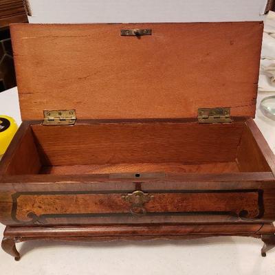 2 Vintage Wood Boxes with Keys