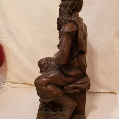 Moses by Michelangelo Statue 18 1/2 