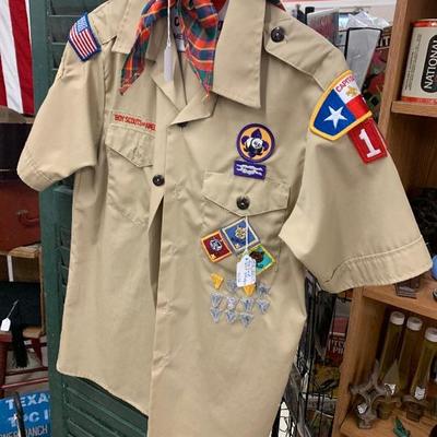 Boy Scouts shirt with badges 