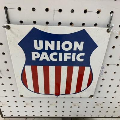 Union Pacific porcelain sign 