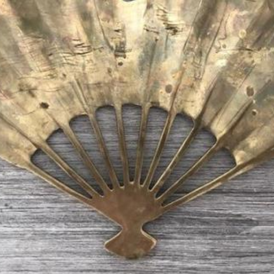 Brass Peacock Style Wall Fan
