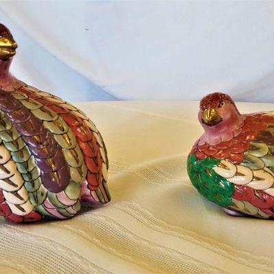 Multi Colored Hand Painted Quails