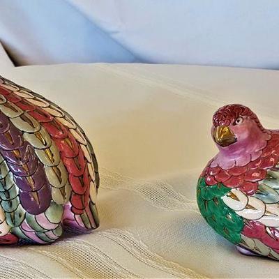 Multi Colored Hand Painted Quails