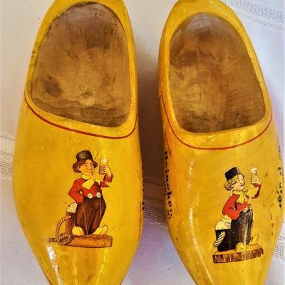 Vintage Holland Heinekin Wooden Shoes