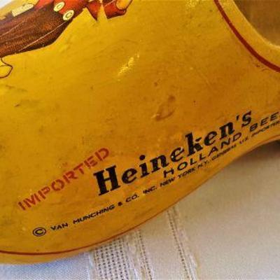 Vintage Holland Heinekin Wooden Shoes
