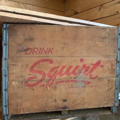 Vintage Squirt wooden crate