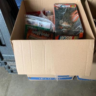 Large box of action figures