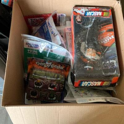 Large box of action figures