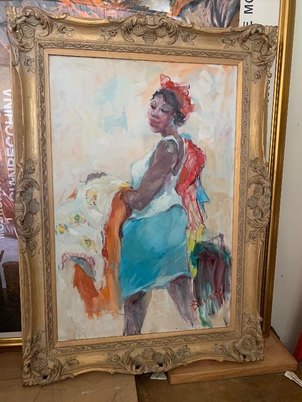 Large framed original art | EstateSales.org