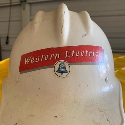 vintage Western Electric hard hat