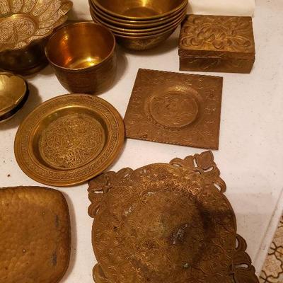 32 Pieces of Vintage Brass,  Made in India